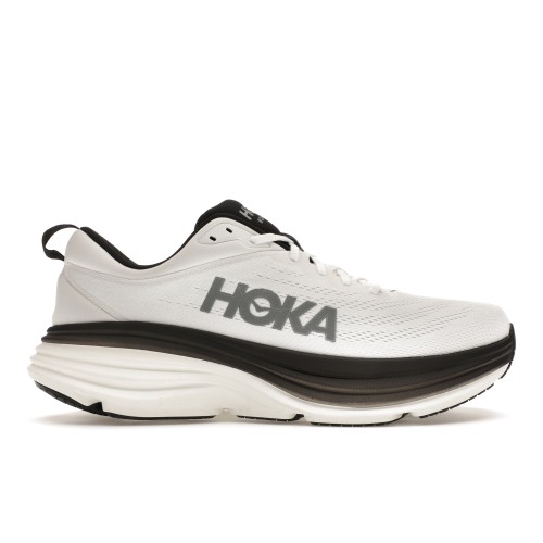 Кроссы Hoka One One Bondi 8 White Black - мужская сетка размеров