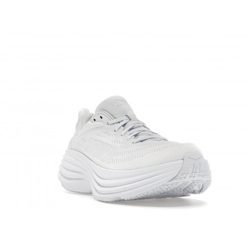 Кроссы Hoka One One Bondi 8 Triple White - мужская сетка размеров