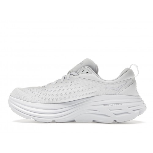 Кроссы Hoka One One Bondi 8 Triple White - мужская сетка размеров