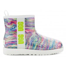 Женские UGG Classic Clear Mini Pixelate Boot White (W)