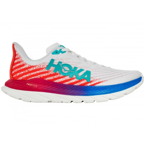 Кроссы Hoka One One Mach 5 White Flame - мужская сетка размеров