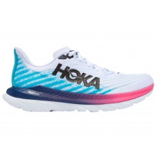 Кроссовки Hoka One One Mach 5 White Scuba Blue Pink