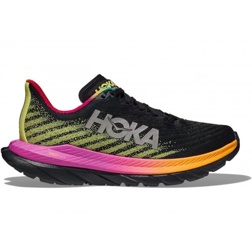 Кроссы Hoka One One Mach 5 Black Multi-Color (W) - женская сетка размеров