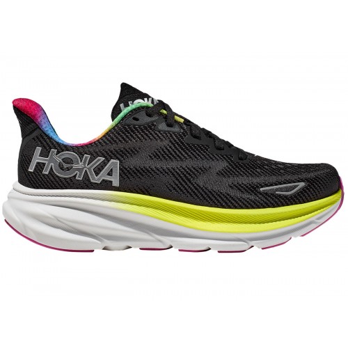 Кроссы Hoka One One Clifton 9 Black All Aboard Multi-Color - мужская сетка размеров