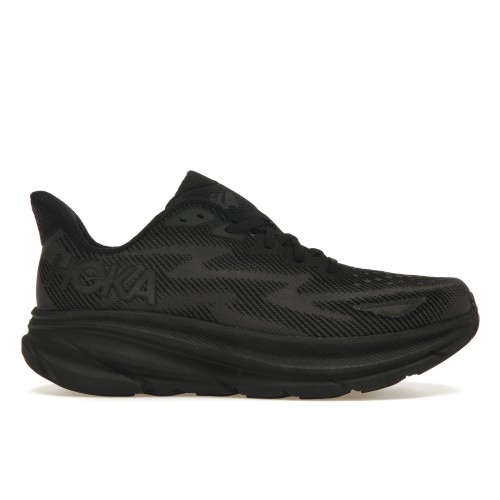 Кроссы Hoka One One Clifton 9 Triple Black - мужская сетка размеров