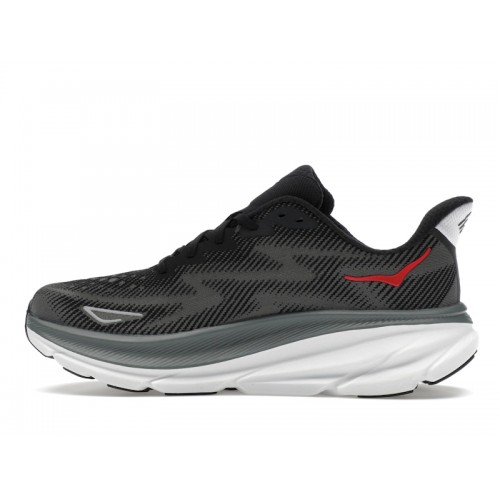 HOKA Clifton 9 Black Outer Orbit - мужская сетка размеров