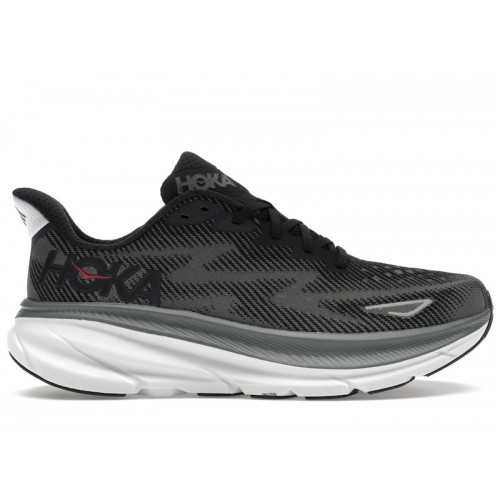 HOKA Clifton 9 Black Outer Orbit - мужская сетка размеров
