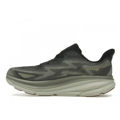 HOKA Clifton 9 Black Slate - мужская сетка размеров