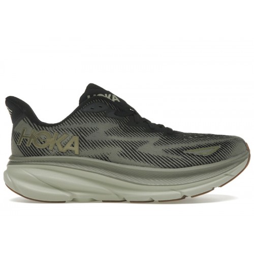 HOKA Clifton 9 Black Slate - мужская сетка размеров
