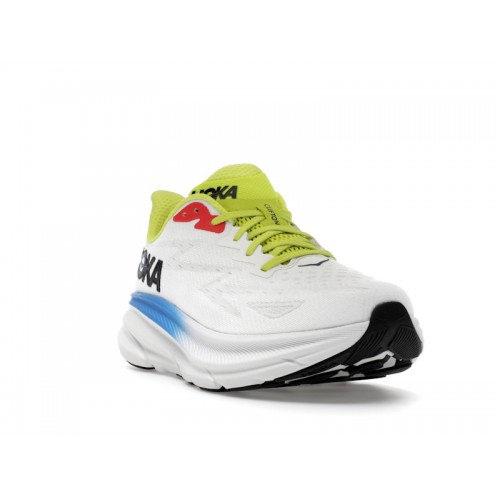 HOKA Clifton 9 Blanc De Blanc Virtual Blue - мужская сетка размеров