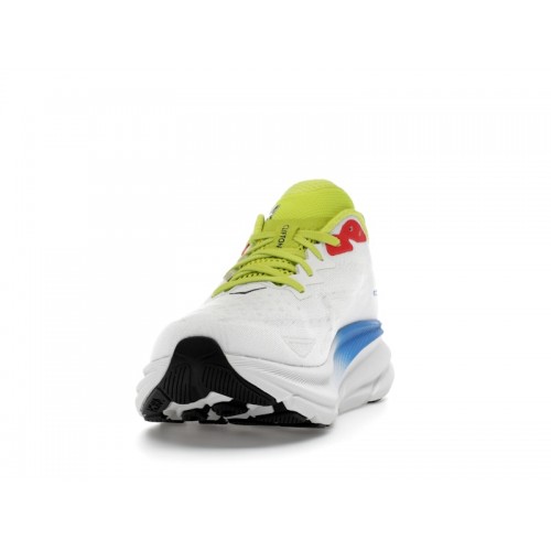 HOKA Clifton 9 Blanc De Blanc Virtual Blue - мужская сетка размеров