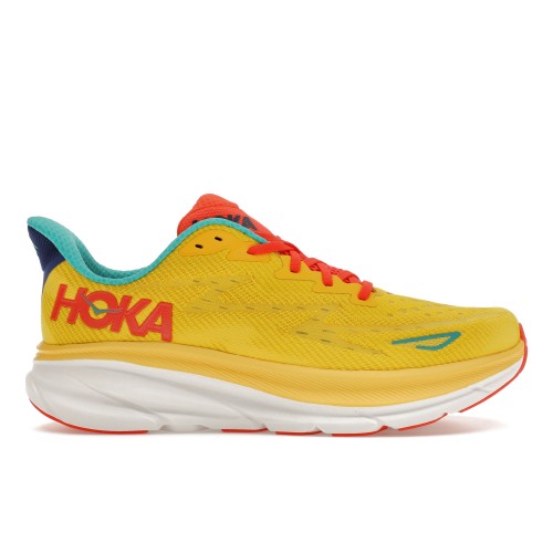 Кроссы Hoka One One Clifton 9 Passion Fruit Maize - мужская сетка размеров