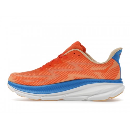 HOKA Clifton 9 Vibrant Orange Impala - мужская сетка размеров