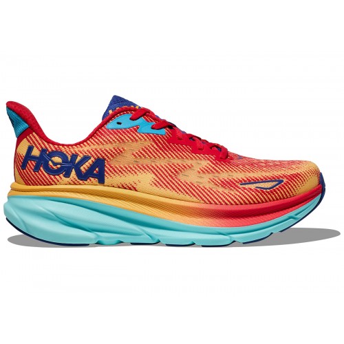 Кроссы Hoka One One Clifton 9 Cerise Cloudless (W) - женская сетка размеров