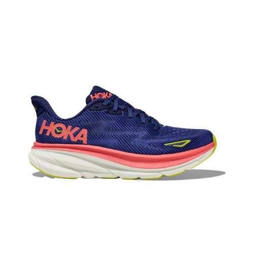 Кроссы Hoka One One Clifton 9 Evening Sky Coral (W) - женская сетка размеров