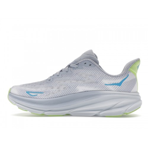 HOKA Wmns Clifton 9 Gull Sea Ice - женская сетка размеров