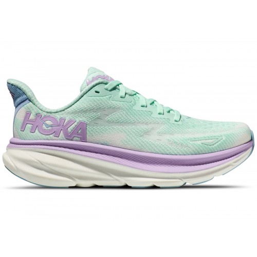 Кроссы Hoka One One Clifton 9 Sunlit Ocean Lilac Mist (W) - женская сетка размеров