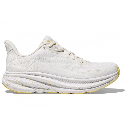 Кроссы Hoka One One Clifton 9 White Lemonade (W) - женская сетка размеров