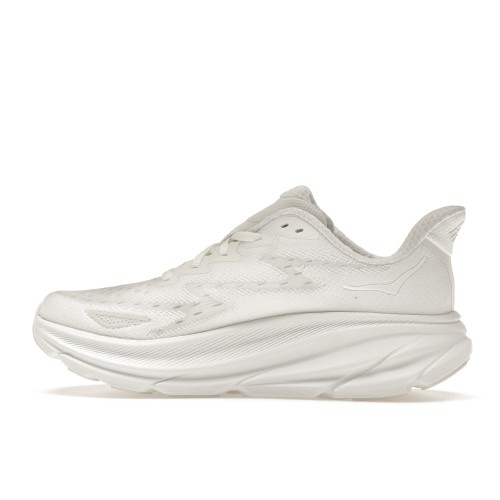 Кроссы Hoka One One Clifton 9 White (W) - женская сетка размеров