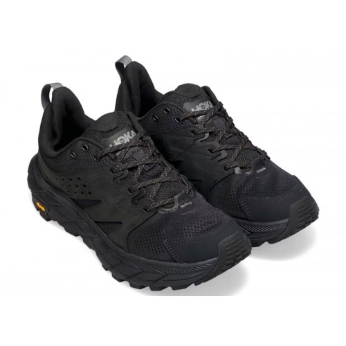 HOKA Anacapa Breeze Low Triple Black - мужская сетка размеров