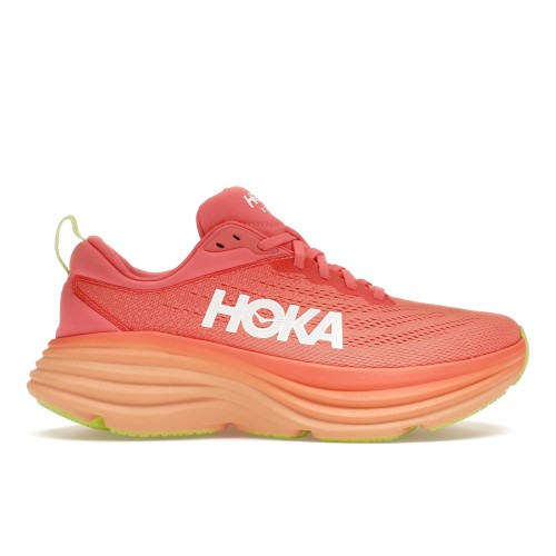 Кроссы Hoka One One Bondi 8 Coral Papaya (W) - женская сетка размеров