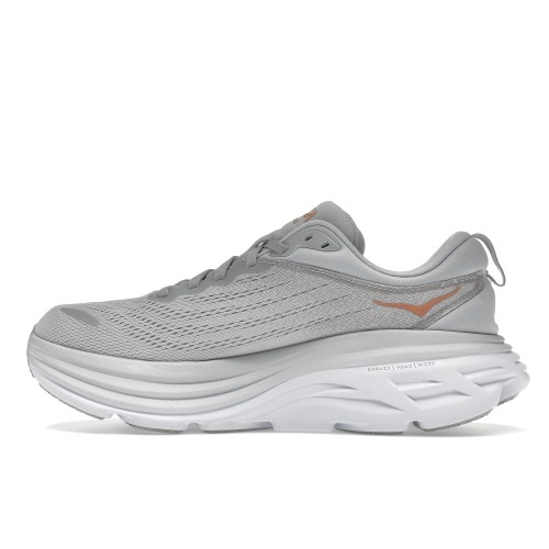 Кроссы Hoka One One Bondi 8 Harbor Mist Lunar Rock (W) - женская сетка размеров