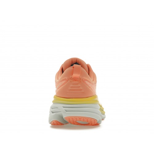 Кроссы Hoka One One Bondi 8 Shell Coral Peach Parfait (W) - женская сетка размеров