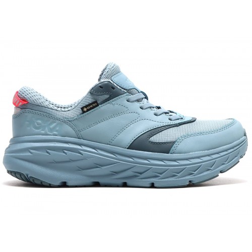 Кроссы Hoka One One Bondi L Gore-Tex Stone Blue Goblin Blue (All Gender) - мужская сетка размеров