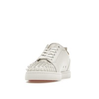 Christian Louboutin Louis Junior Spikes White