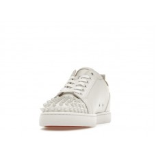 Christian Louboutin Louis Junior Spikes White