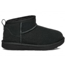 Детские UGG Classic Ultra Mini Boot Black (Kids)