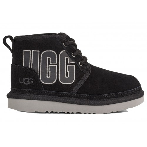 UGG Neumel Graphic Boot Black Grey Suede (Kids) - детская сетка размеров