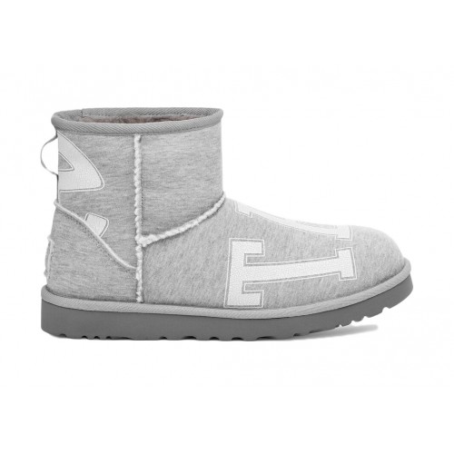 UGG x Telfar Fleece Mini Heather Grey - мужская сетка размеров