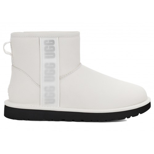 UGG Classic Mini Side Logo Boot Ultra Matte White (W) - женская сетка размеров