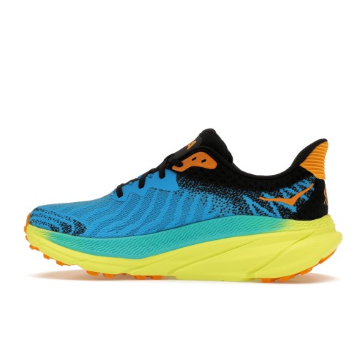 Кроссы Hoka One One Challenger ATR 7 Diva Blue Evening Primrose - мужская сетка размеров