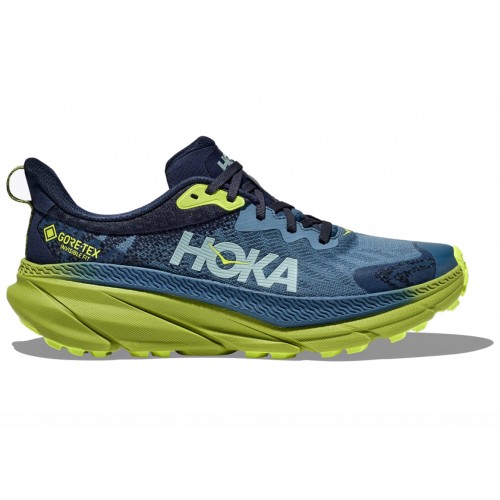 Кроссы Hoka One One Challenger ATR 7 GTX Outer Space Dark Citron - мужская сетка размеров