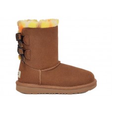 Детские UGG Bailey Bow Plaid Punk Boot Chesnut (Kids)