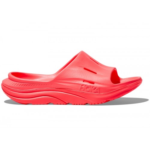Hoka One One Ora Recovery Slide 3 Neon Flame - мужская сетка размеров