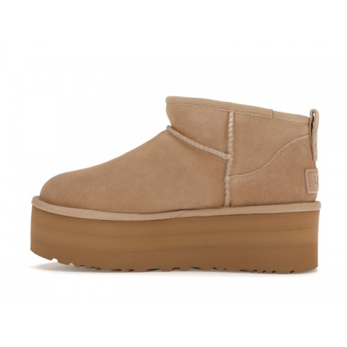 UGG Wmns Classic Ultra Mini Platform Boot Sand - женская сетка размеров