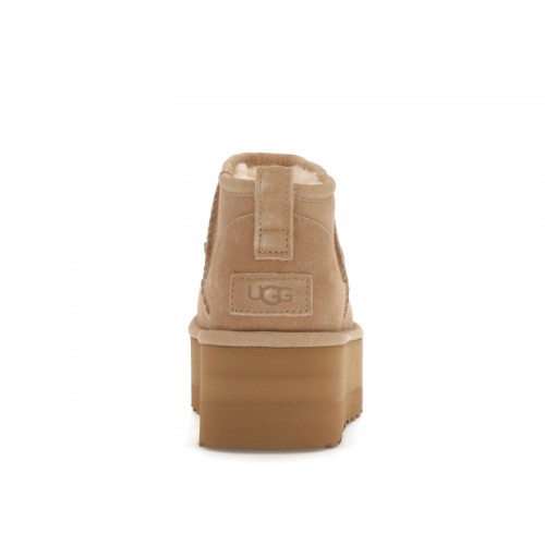 UGG Wmns Classic Ultra Mini Platform Boot Sand - женская сетка размеров