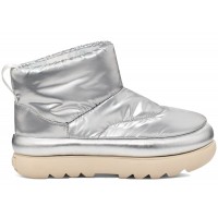 Женские UGG Classic Maxi Mini Boot Metallic Silver (W)