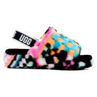 Женские UGG Fluff Yeah Slide Checks Black Multi (W)