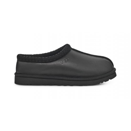 UGG Tasman Leather Slipper Black - мужская сетка размеров