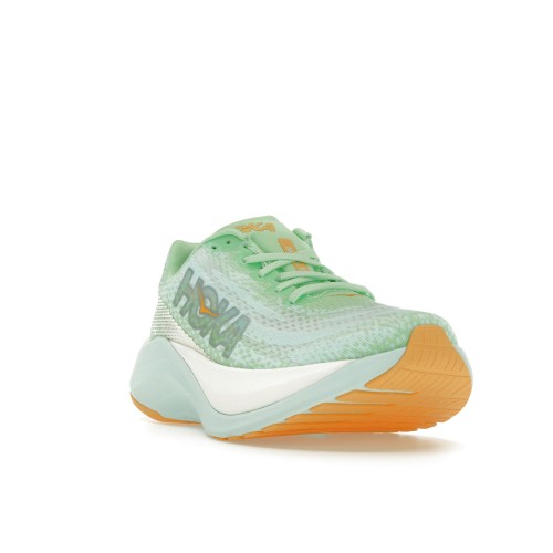 Кроссы Hoka One One Mach X Lime Glow Sunlit Ocean (W) - женская сетка размеров