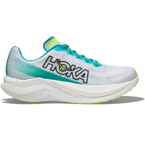 Кроссы Hoka One One Mach X White Blue Glass (W) - женская сетка размеров