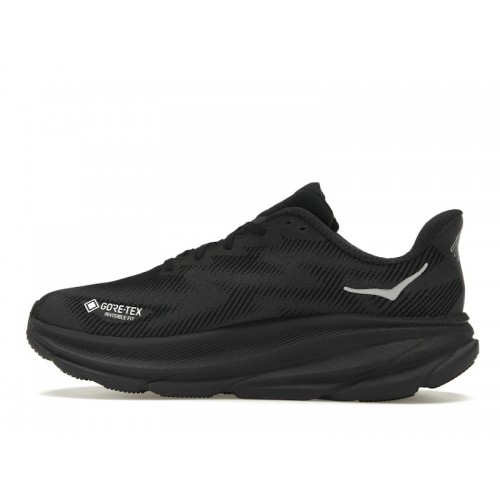 Hoka One One Clifton 9 Gore-Tex Black Black - мужская сетка размеров