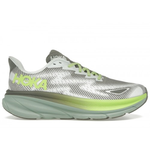 HOKA Clifton 9 GORE-TEX Slate Aloe Vera - мужская сетка размеров