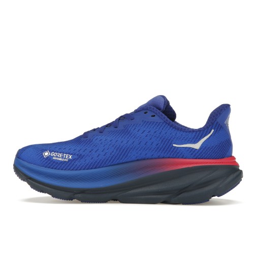 Кроссы Hoka One One Clifton 9 GTX Dazzling Blue Evening Sky (W) - женская сетка размеров