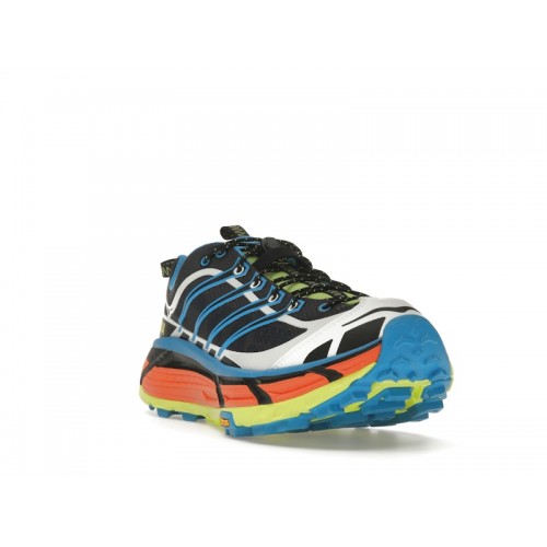 HOKA Mafate Three2 Black Diva Blue Orange - мужская сетка размеров HOKA Mafate Three2 Black Diva Blue Orange - мужская сетка размеров