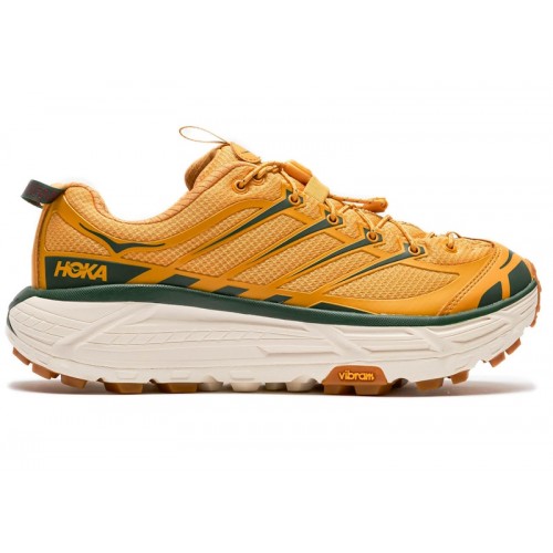 HOKA Mafate Three2 Golden Yellow Eggnog - мужская сетка размеров